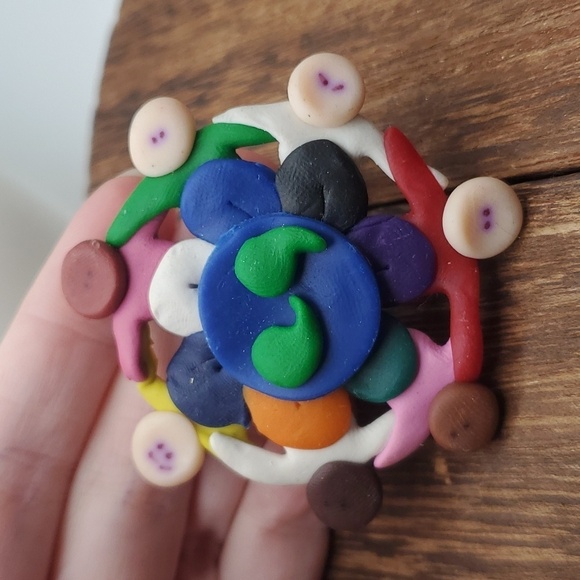 All kinds of kinds brooch handmade dough estate‎ 😍B424
